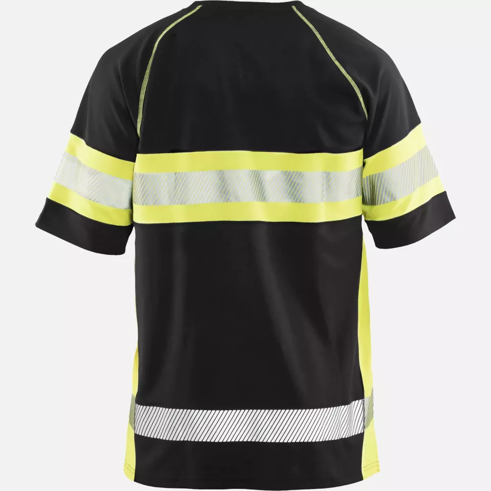 Blaklader 333710519933, High Vis UV Schutz T-Shirt, Schwarz/Gelb, image 4, gallery thumbnail