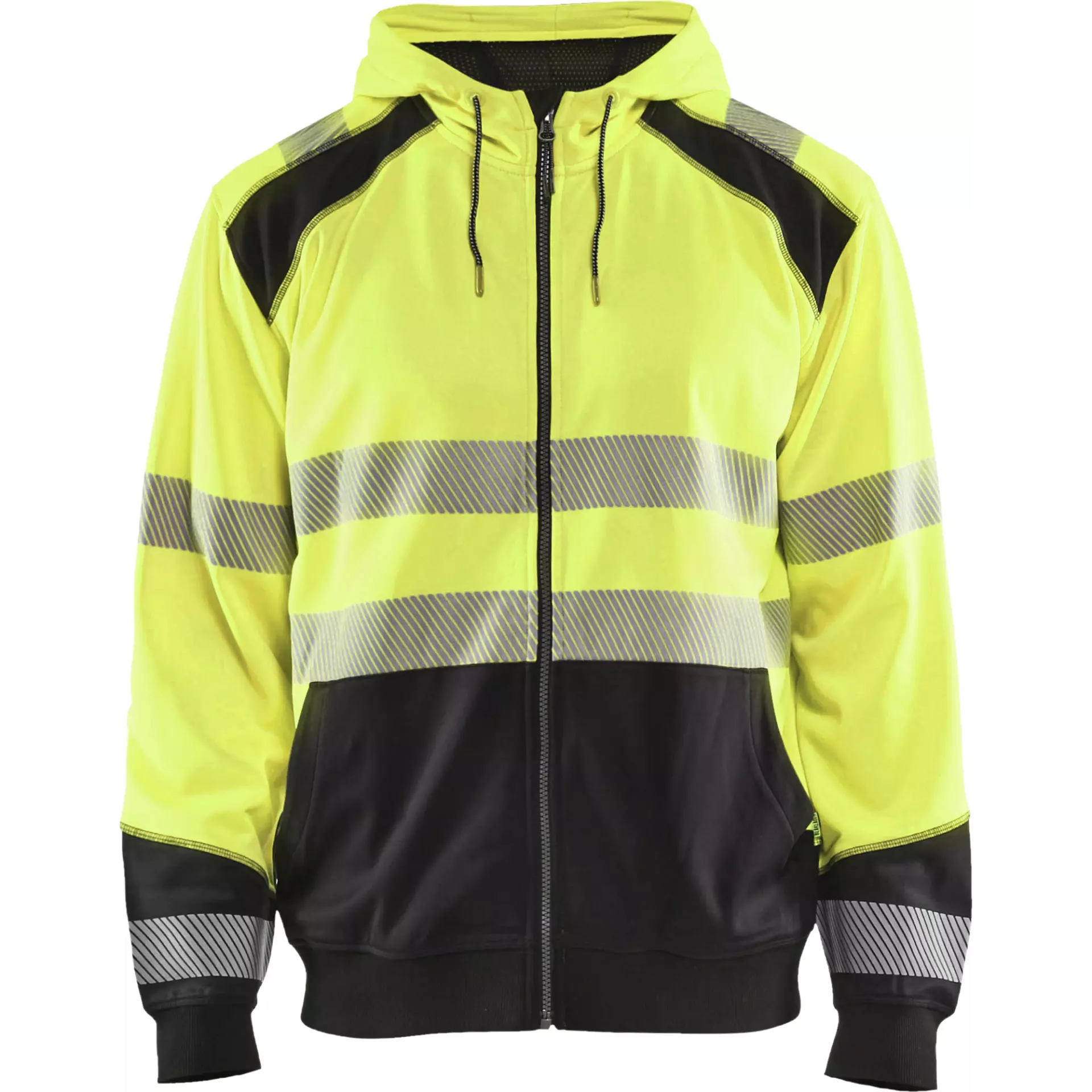 Blaklader 354625283399, High Vis Hooded Sweatshirt, Yellow/Black