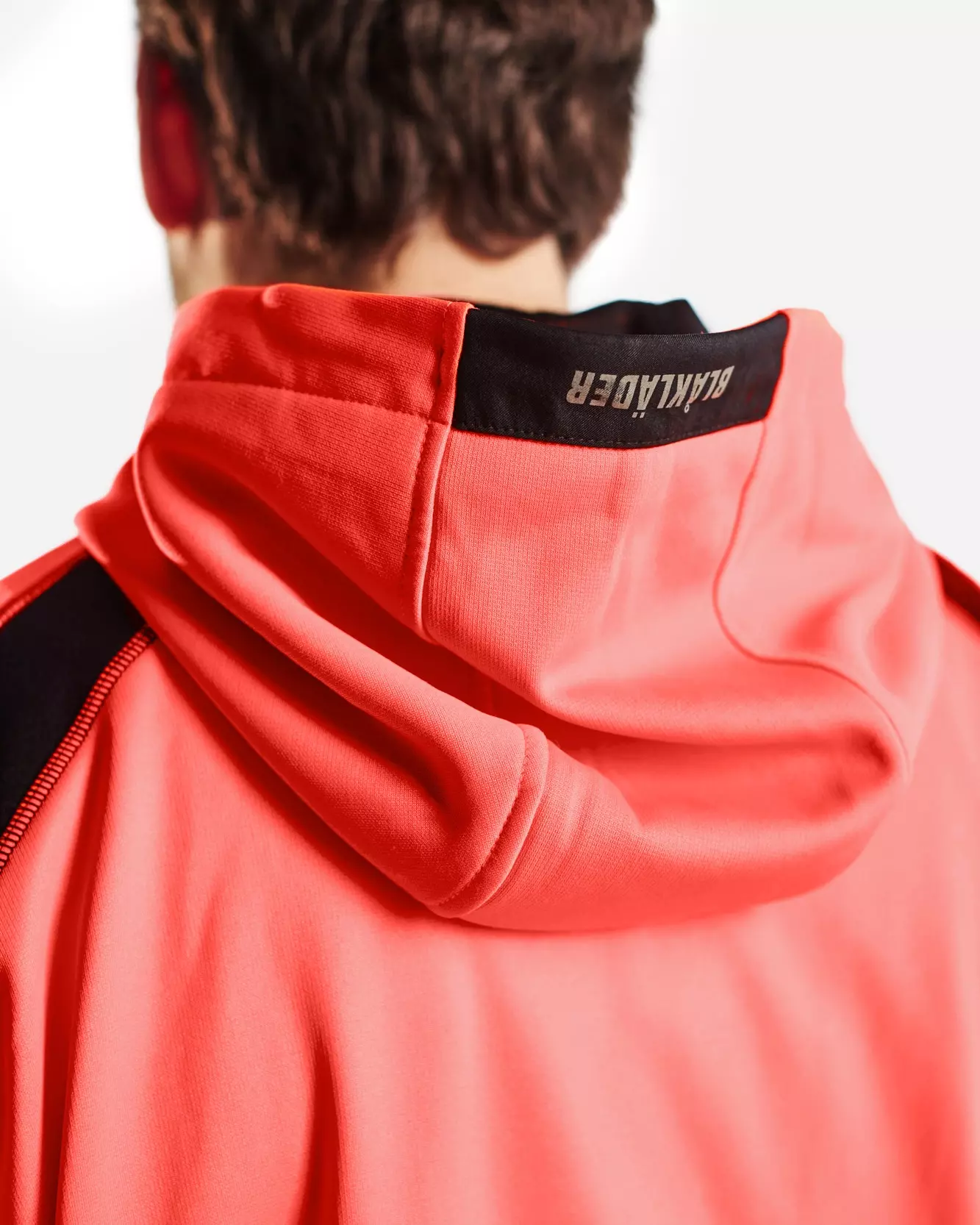 Blaklader 354625285599, High Vis Hooded Sweatshirt, Red/Black, image 6