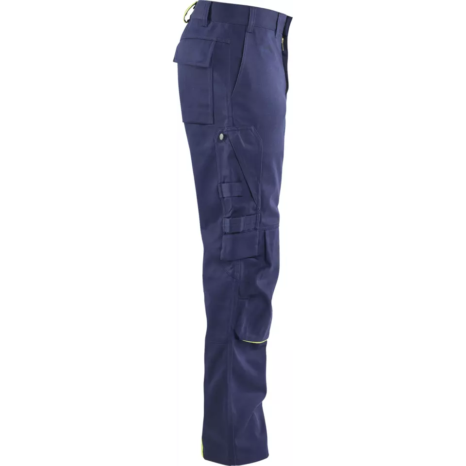 Blåkläder 170115018933, Welding Work Trousers, Navy Blue/ Yellow, image 2, gallery thumbnail