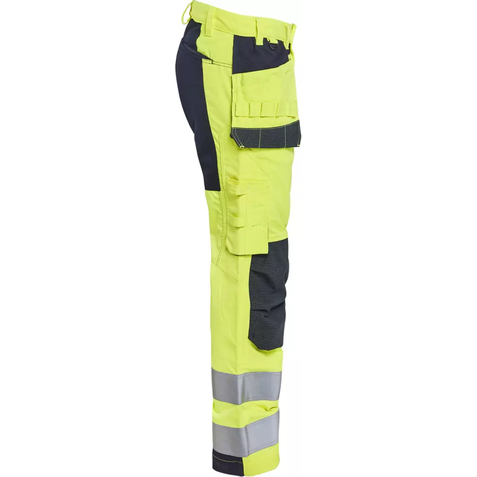 Blåkläder 158715123389, Multinorm Stretch Work Pants, Yellow/Navy Blue, image 2, gallery thumbnail