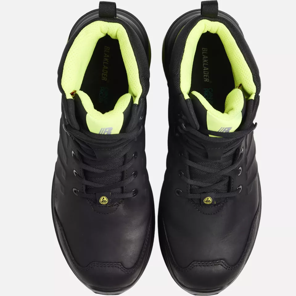 Blaklader 241300009943, SPRINTER Safety Shoe, Black/Lime Green, image 2, gallery thumbnail