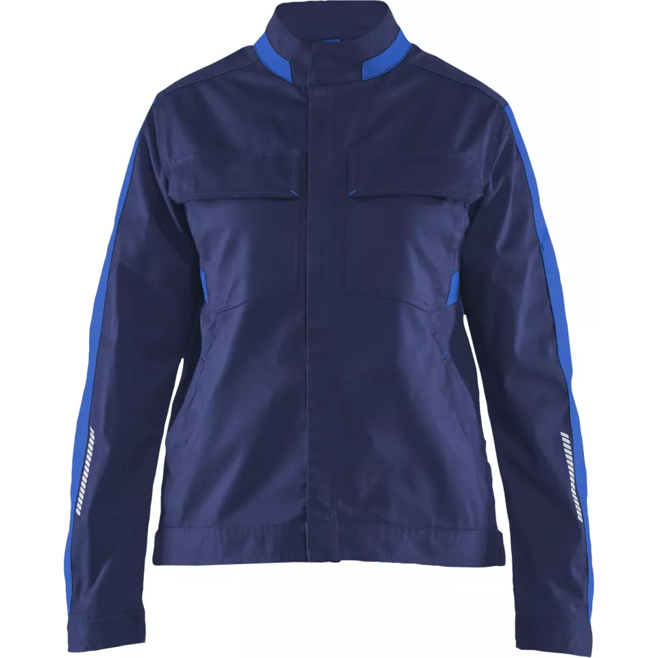 Blaklader 444318328985, Ladies Stretch Industry Jacket, Navy/Royal Blue