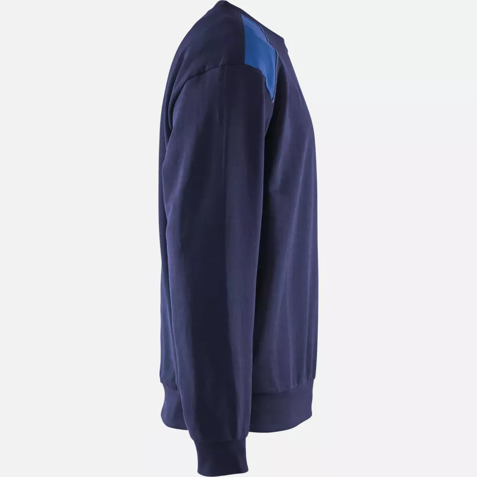 Blaklader 358011588985, Sweatshirt, Navy Blue/Royal Blue, image 2, gallery thumbnail