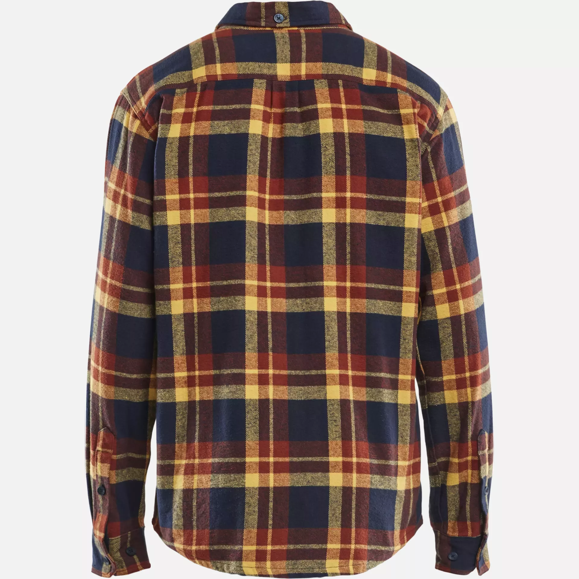 Blaklader 328811685986, Flannel Shirt, Rust Red/Dark Blue, image 4