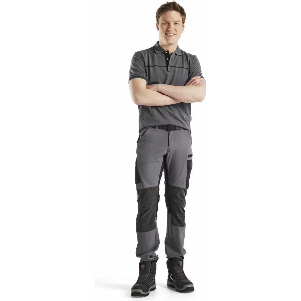 Blaklader 142216459699, 4-Wege-Service Stretch Arbeitshose, Mittelgrau/Schwarz, image 5, gallery thumbnail