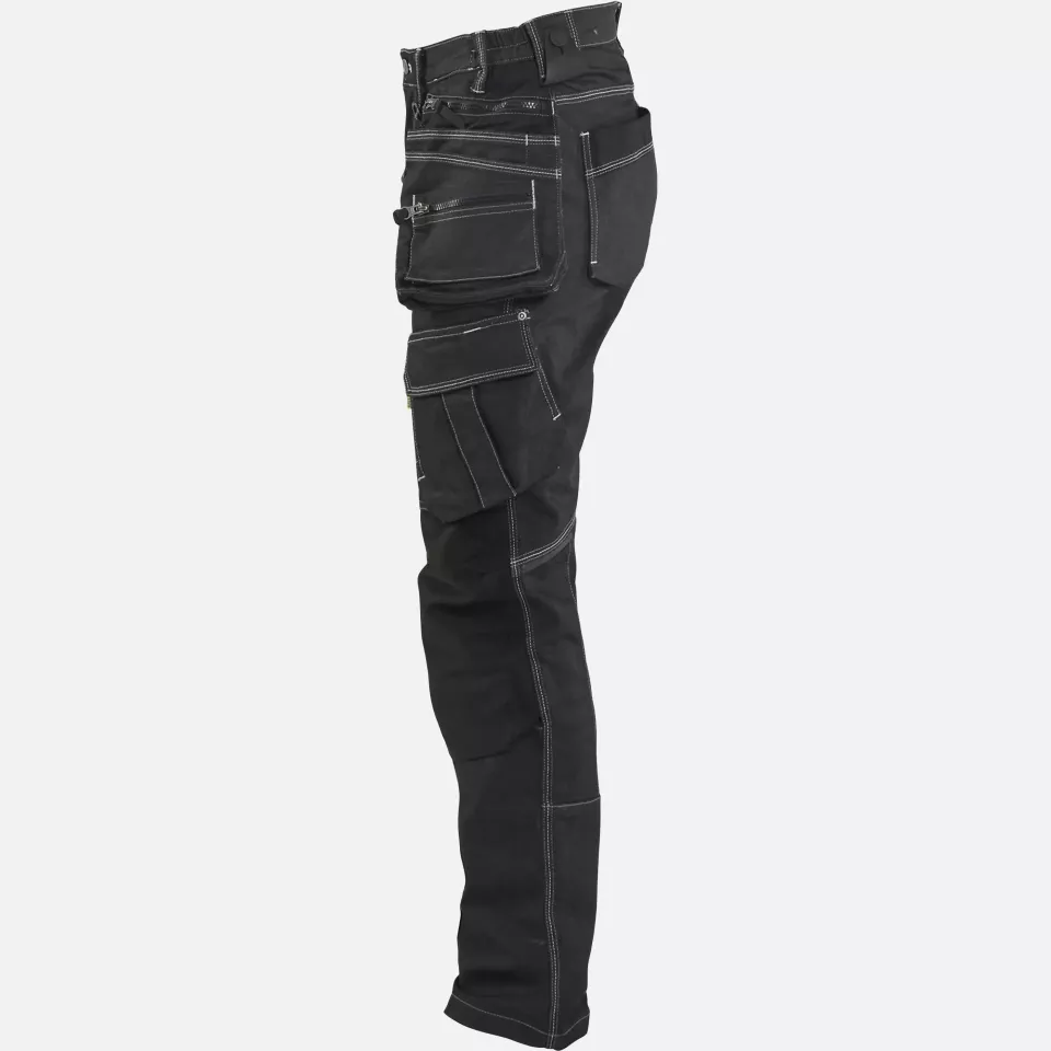 Blaklader 799011419900, X1900 Ladies Stretch Craftsman Work Trousers, Black, image 3, gallery thumbnail