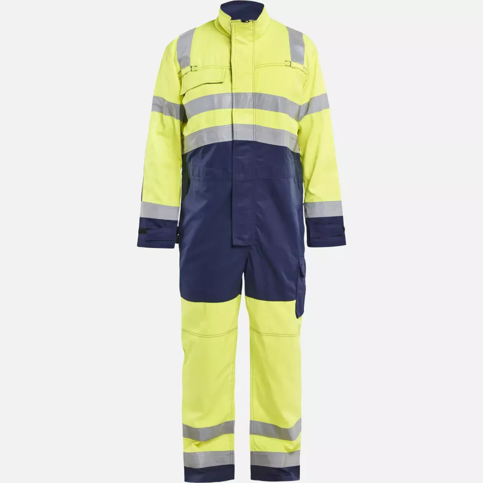 Blaklader 637318043389, Hi-Vis Coverall, Yellow/Navy, image 1, gallery thumbnail