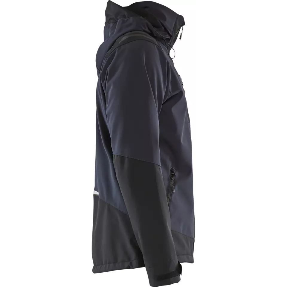 Blåkläder 474925138635, Softshell Jacket, Navy Blue/Yellow, image 2, gallery thumbnail