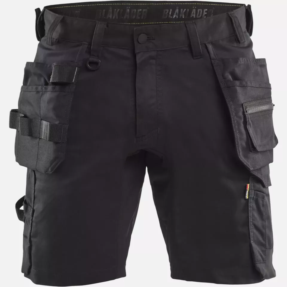 Blaklader 175218329900, Stretch Craftsman Shorts, Black, image 1, gallery thumbnail