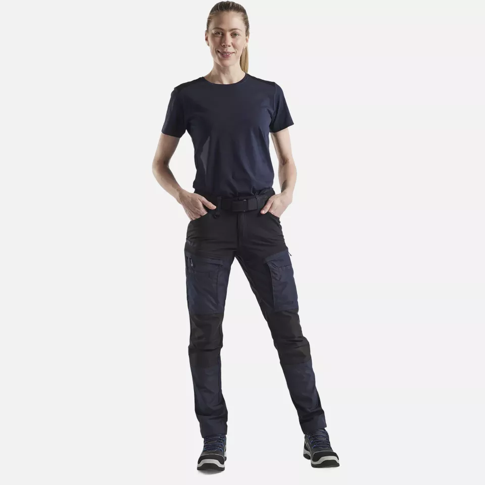 Blaklader 716618458699, Ladies Stretch Service Trousers, Dark Navy/Black, image 5, gallery thumbnail