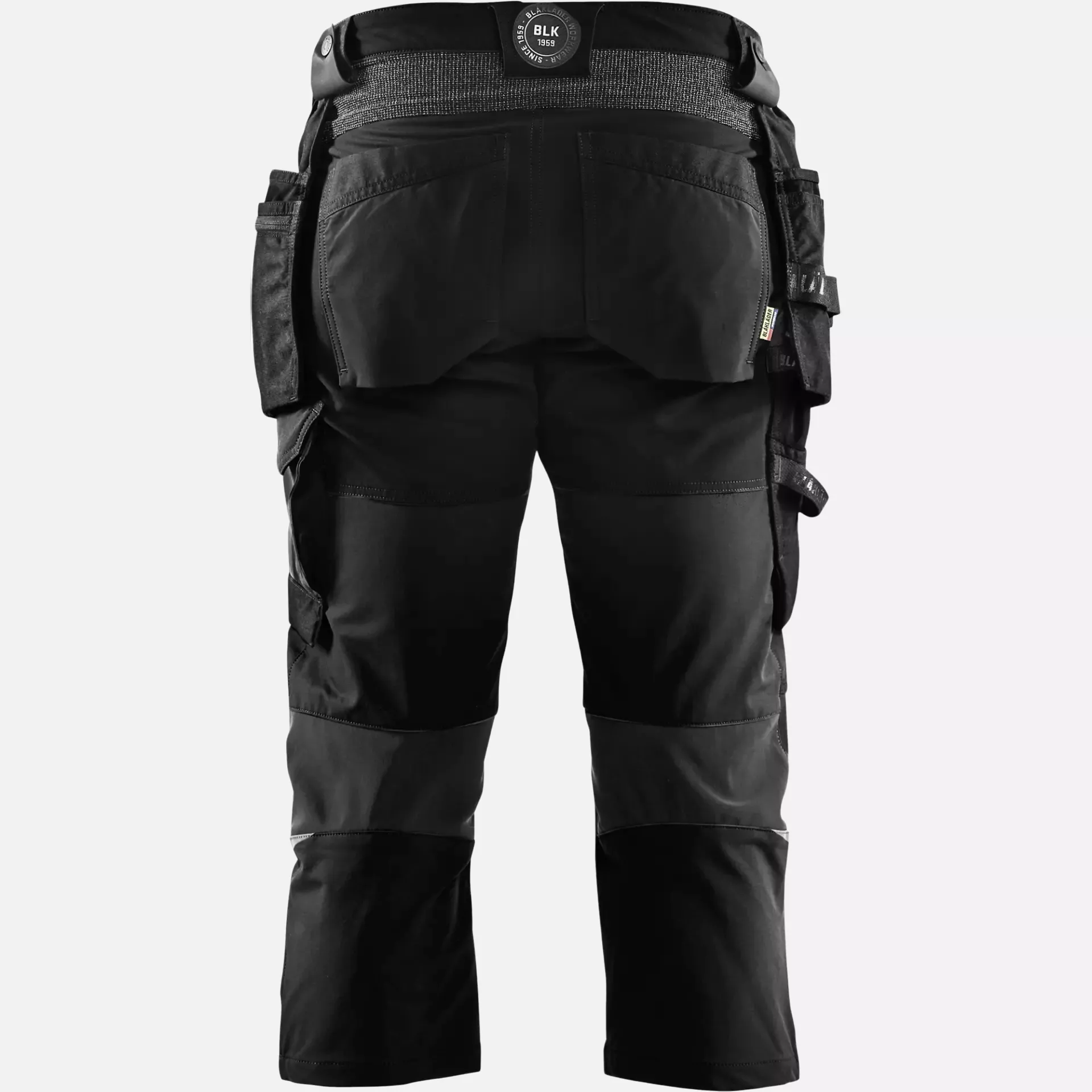 Blaklader 152116459998, 4-Way Stretch Craftsman Pirate Trousers, Black/Dark Grey, image 4