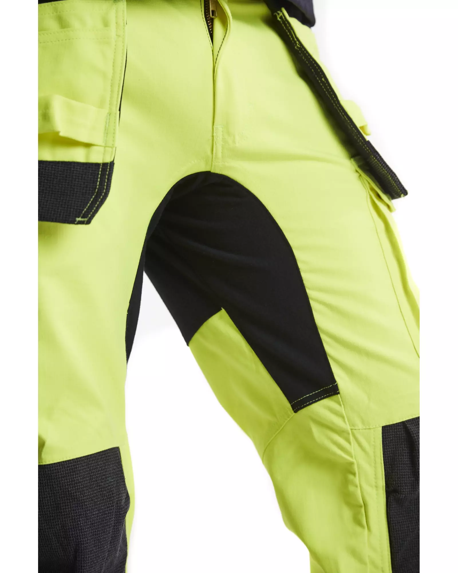 Blåkläder 158715123389, Multinorm Stretch Work Pants, Yellow/Navy Blue, image 7