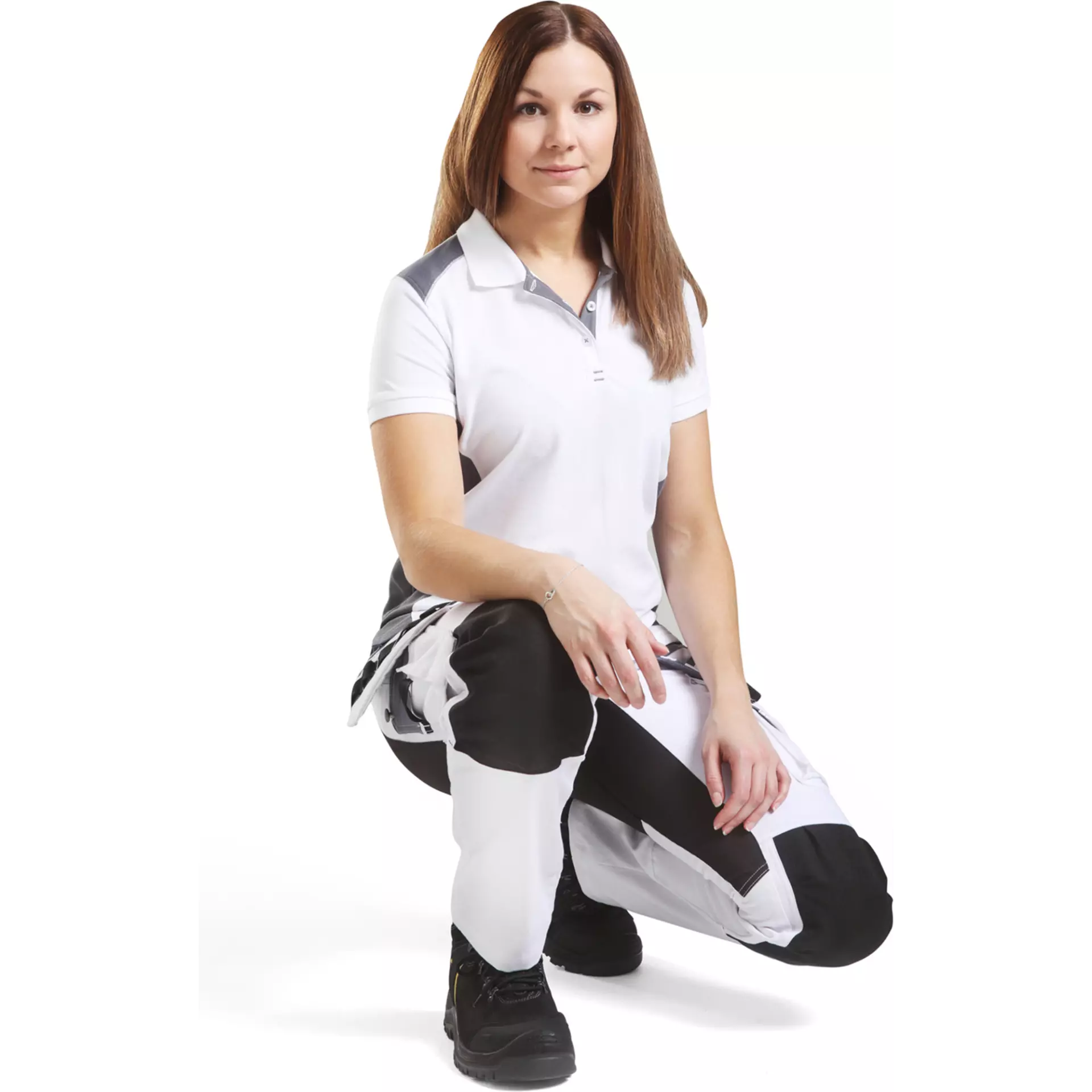 Blåkläder 791010001099, Women's Painter's Trousers with Stretch Panels, White/Black, image 6