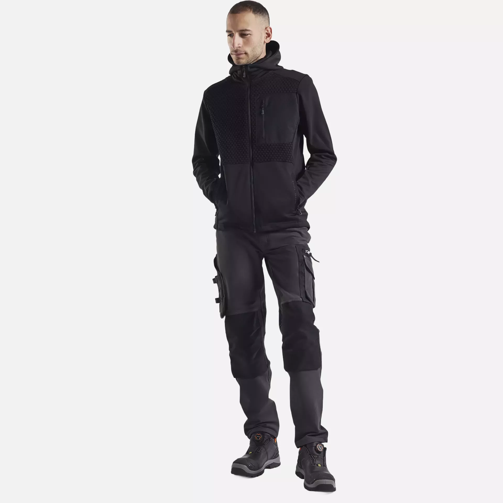 Blaklader 354025269900, Hooded Sweatshirt with Zipper, Black, image 5