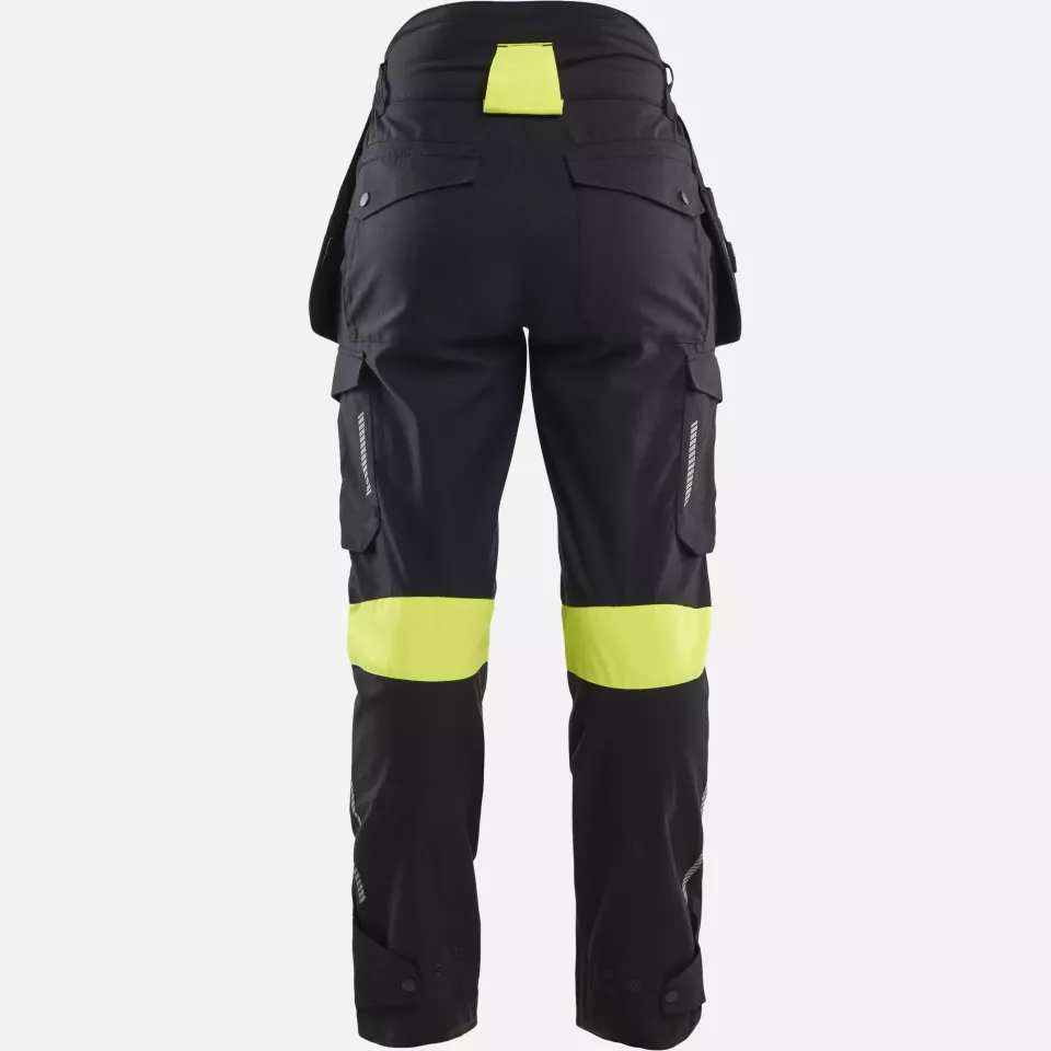 Blaklader 710815129933, Damen Handwerker Arbeitshose, Schwarz/Gelb, image 4, gallery thumbnail