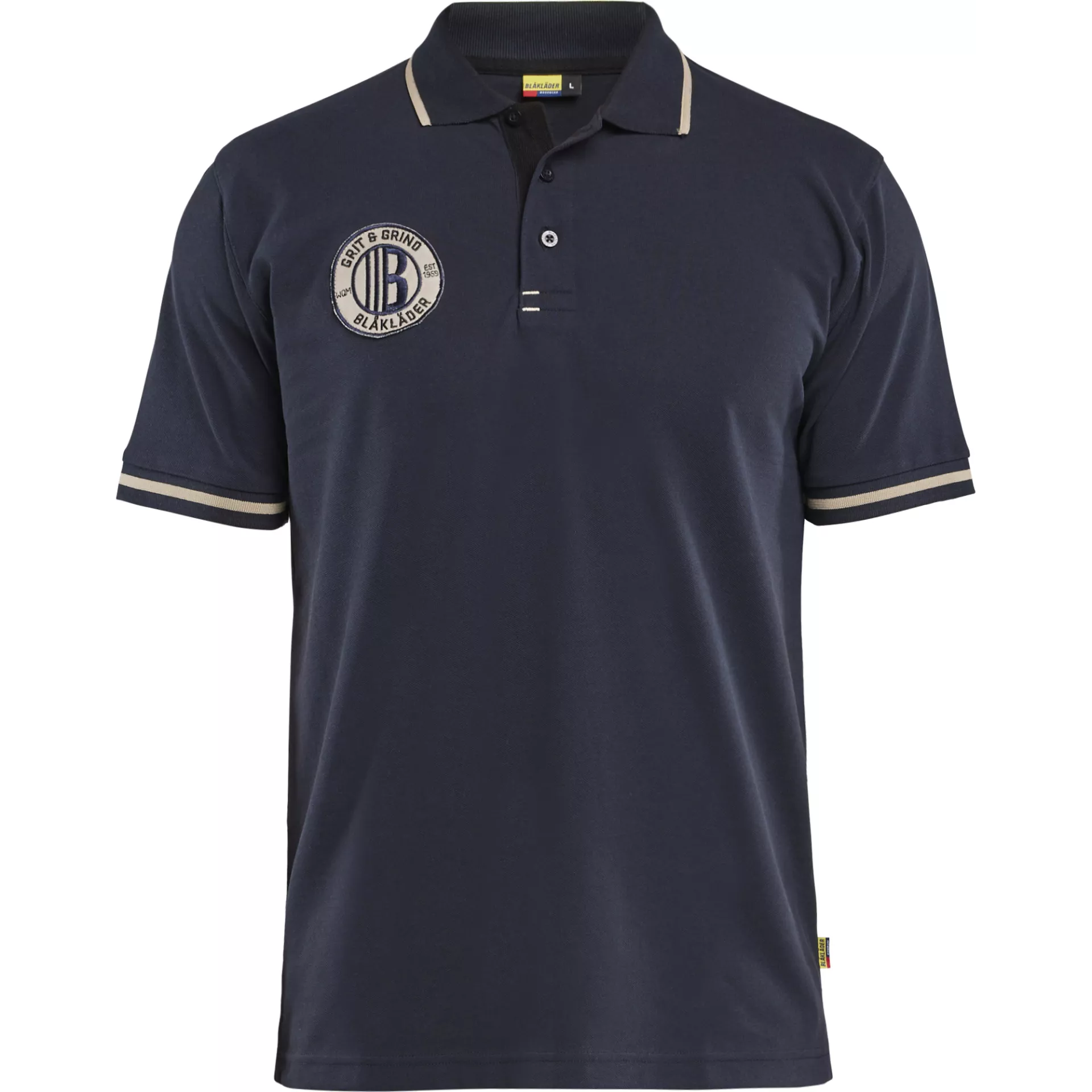 Blaklader 940210508600, Grit and Grind Polo Shirt, Dark Navy