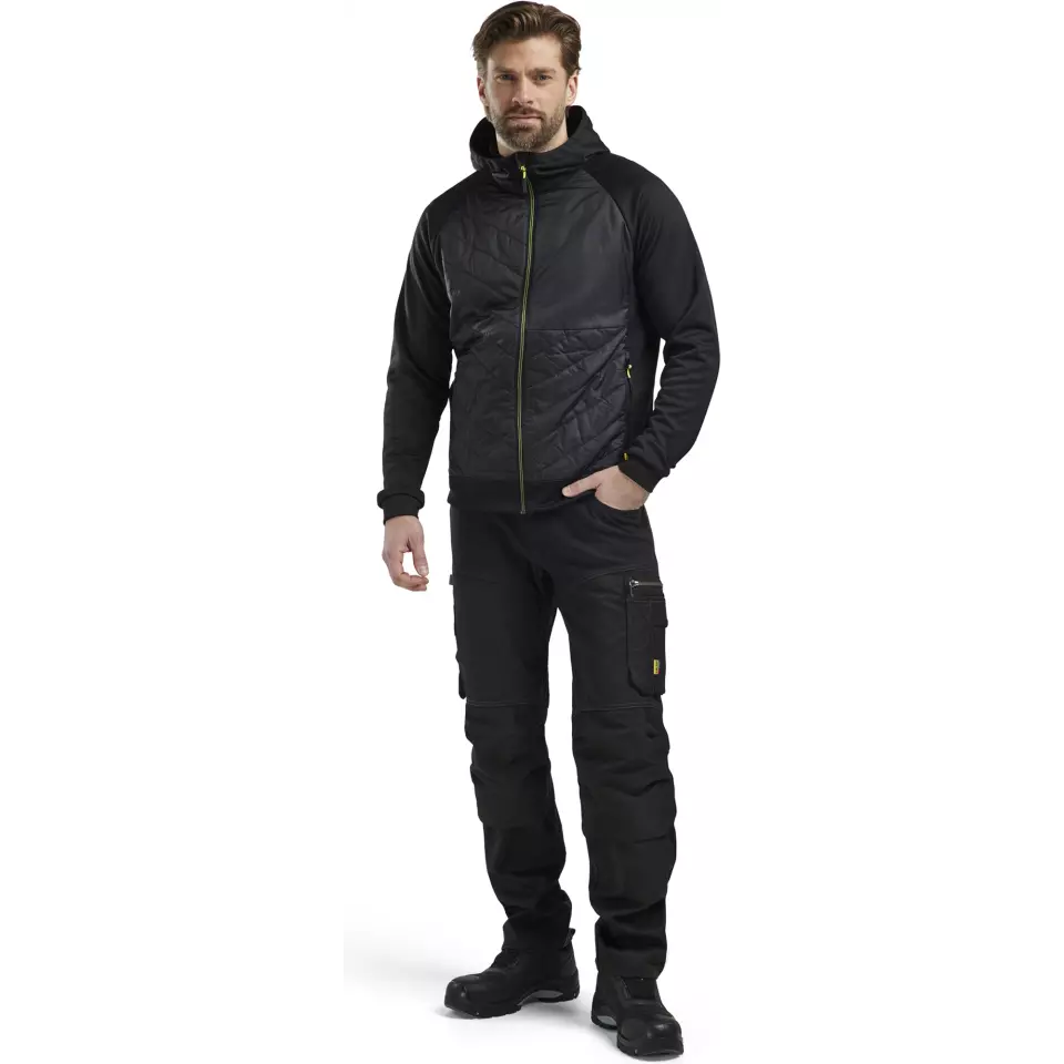 Blaklader 346325269933, Hybrid Sweatshirt, Schwarz/Gelb, image 5, gallery thumbnail