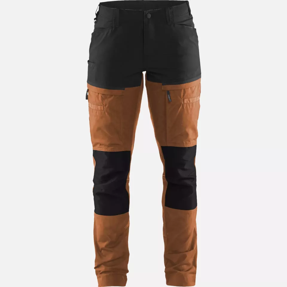 Blaklader 716618454099, Women's Stretch Service Trousers, Rust/Black, image 1, gallery thumbnail