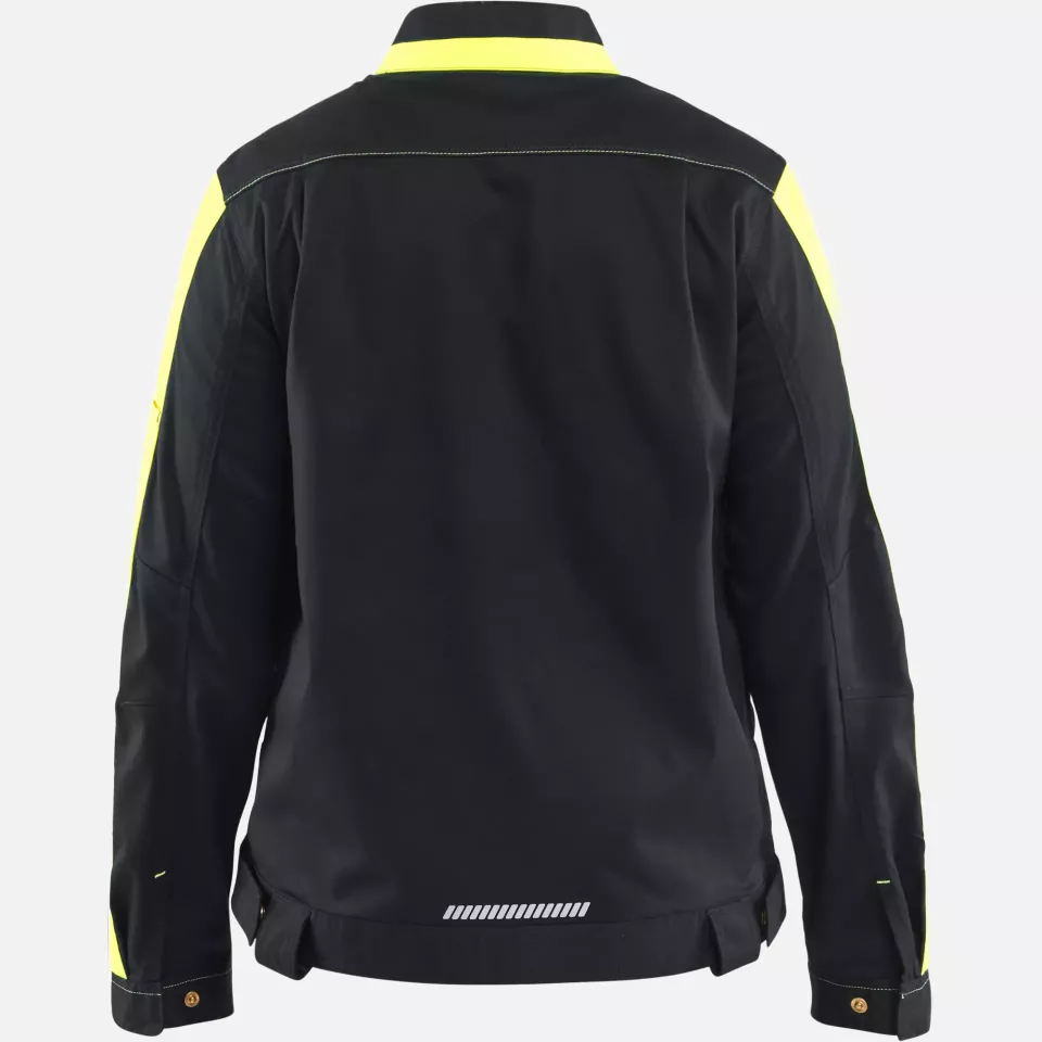Blaklader 444318329933, Damen Industrie Stretchjacke, Schwarz/Gelb, image 4, gallery thumbnail