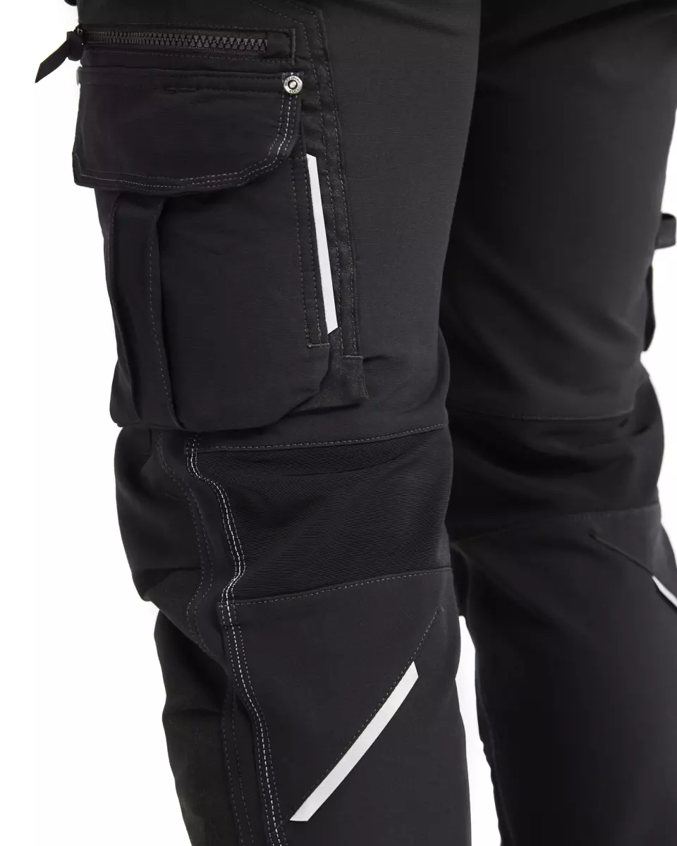 Blaklader 199816449900, X1900 4-Way Stretch Craftsman Work Trousers, Black, image 10, gallery thumbnail