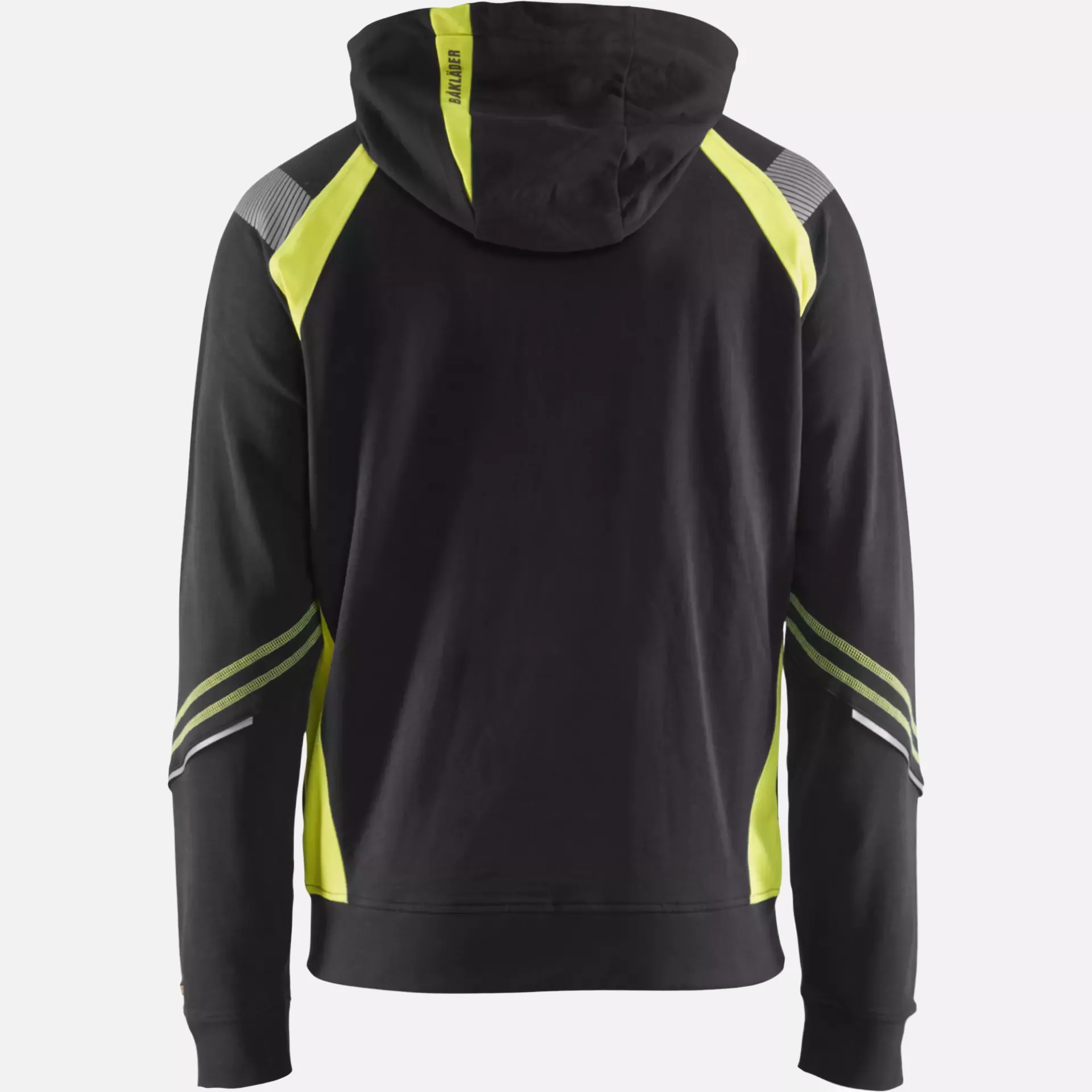 Blaklader 343311589933, Zip Sweatshirt, Black/Yellow, image 4
