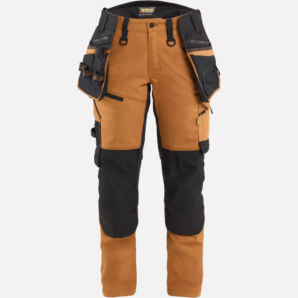 Blaklader 717011494099, STRIKER Women's Stretch Craftsman Work Trousers, Rust/Black, image 14, gallery thumbnail