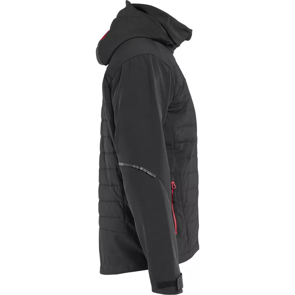 Blåkläder 474325139956, Hybrid Jacket, Black/Red, image 2, gallery thumbnail