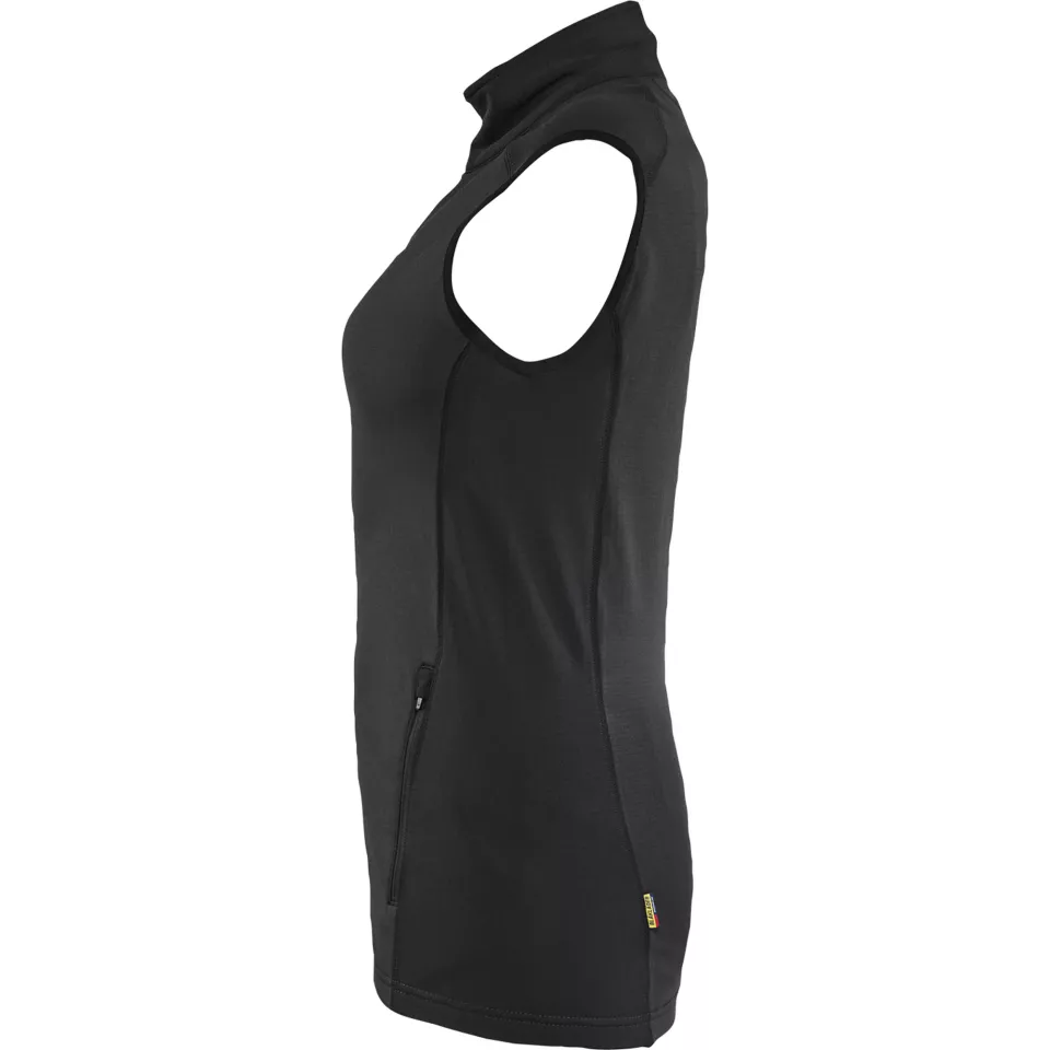 Blaklader 474625399900, STRIKER Ladies Fleece Vest, Black, image 3, gallery thumbnail