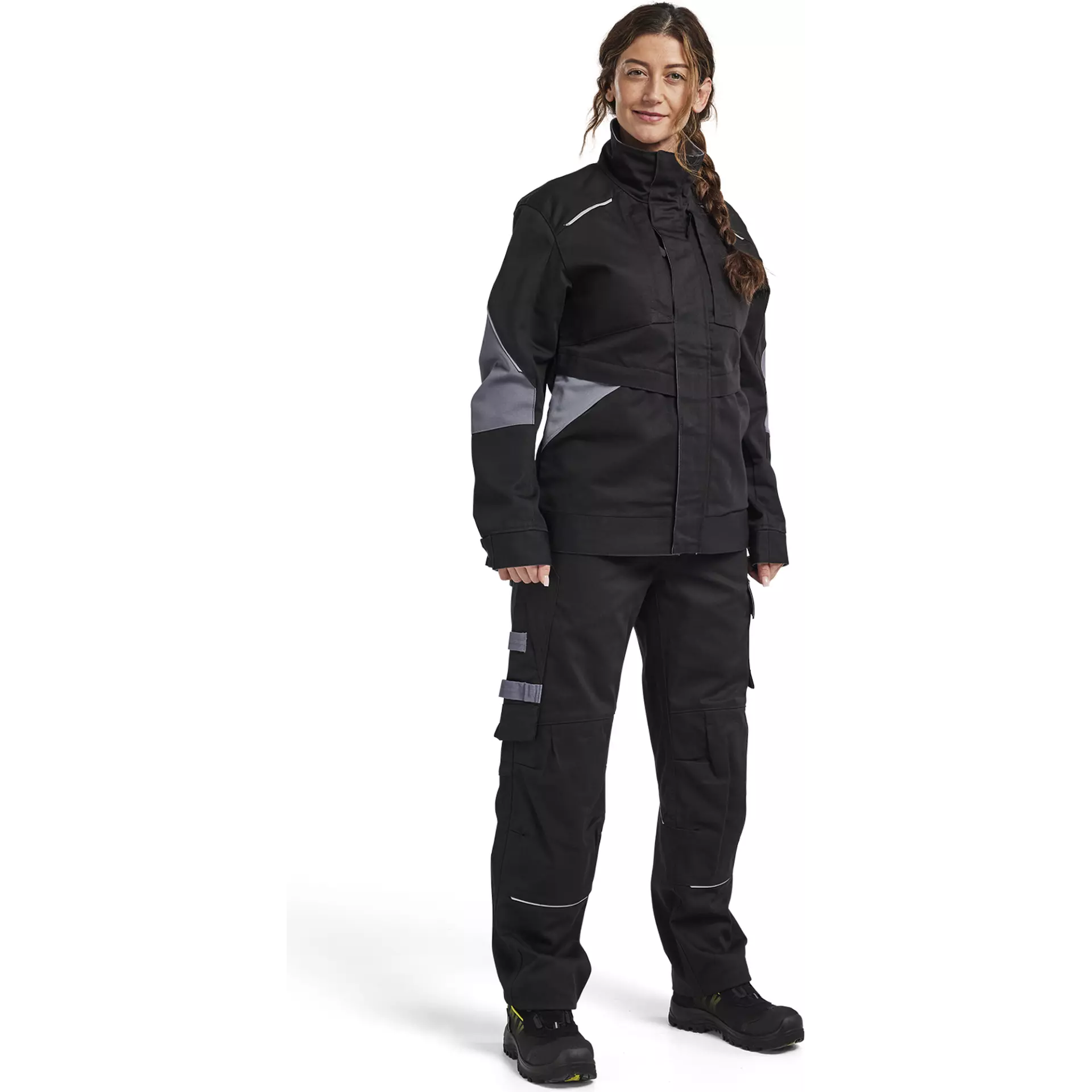 Blåkläder 407115169994, Ladies Flame Resistant Jacket, Black/Grey, image 5