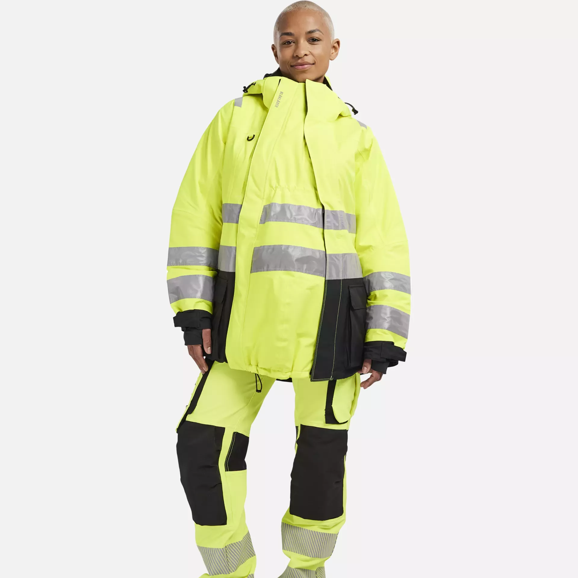 Blaklader 217219873300, High Vis Maternity Jacket Extension, Yellow, image 2