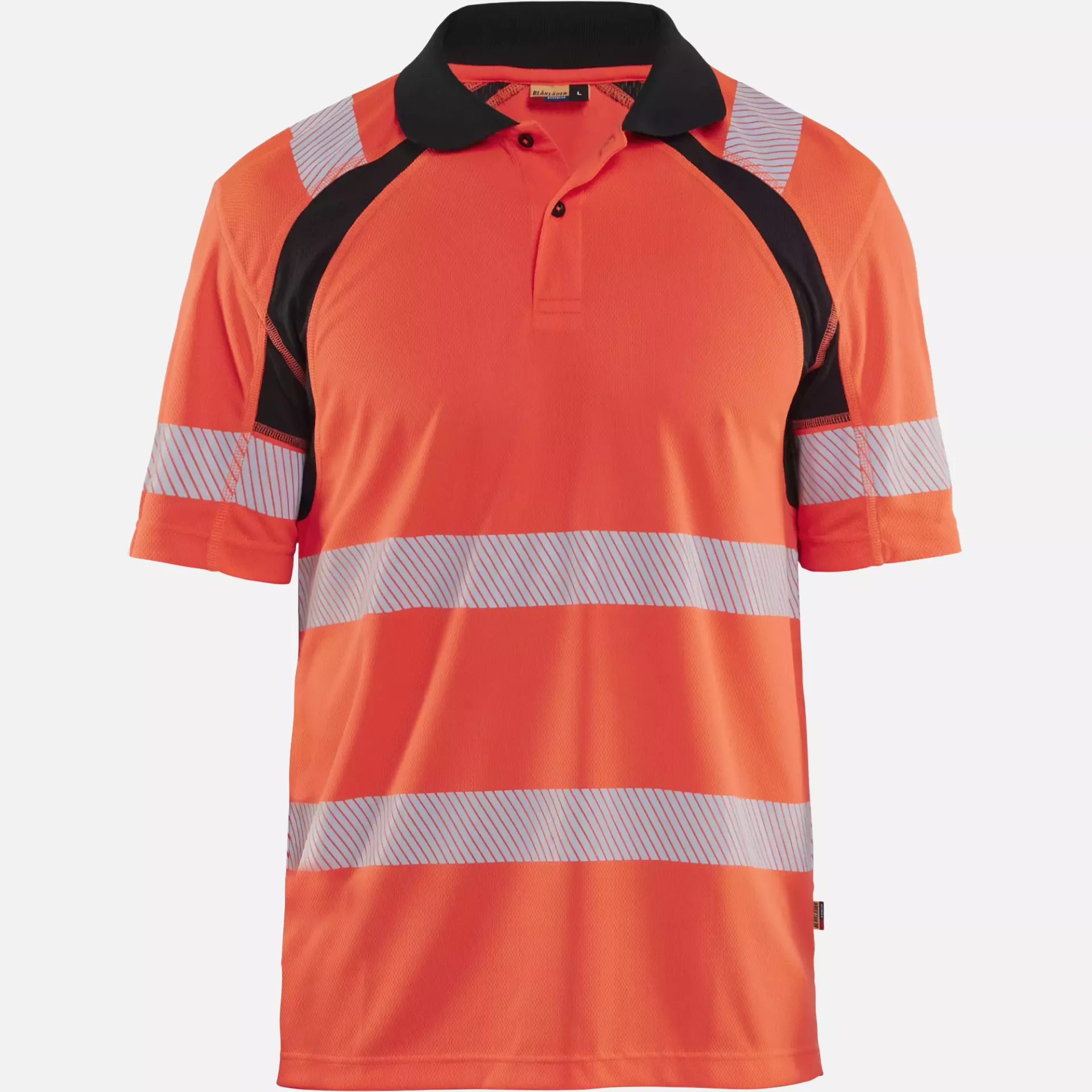 Blaklader 359510135599, High Vis UV Protection Polo Shirt, Red/Black, image 1