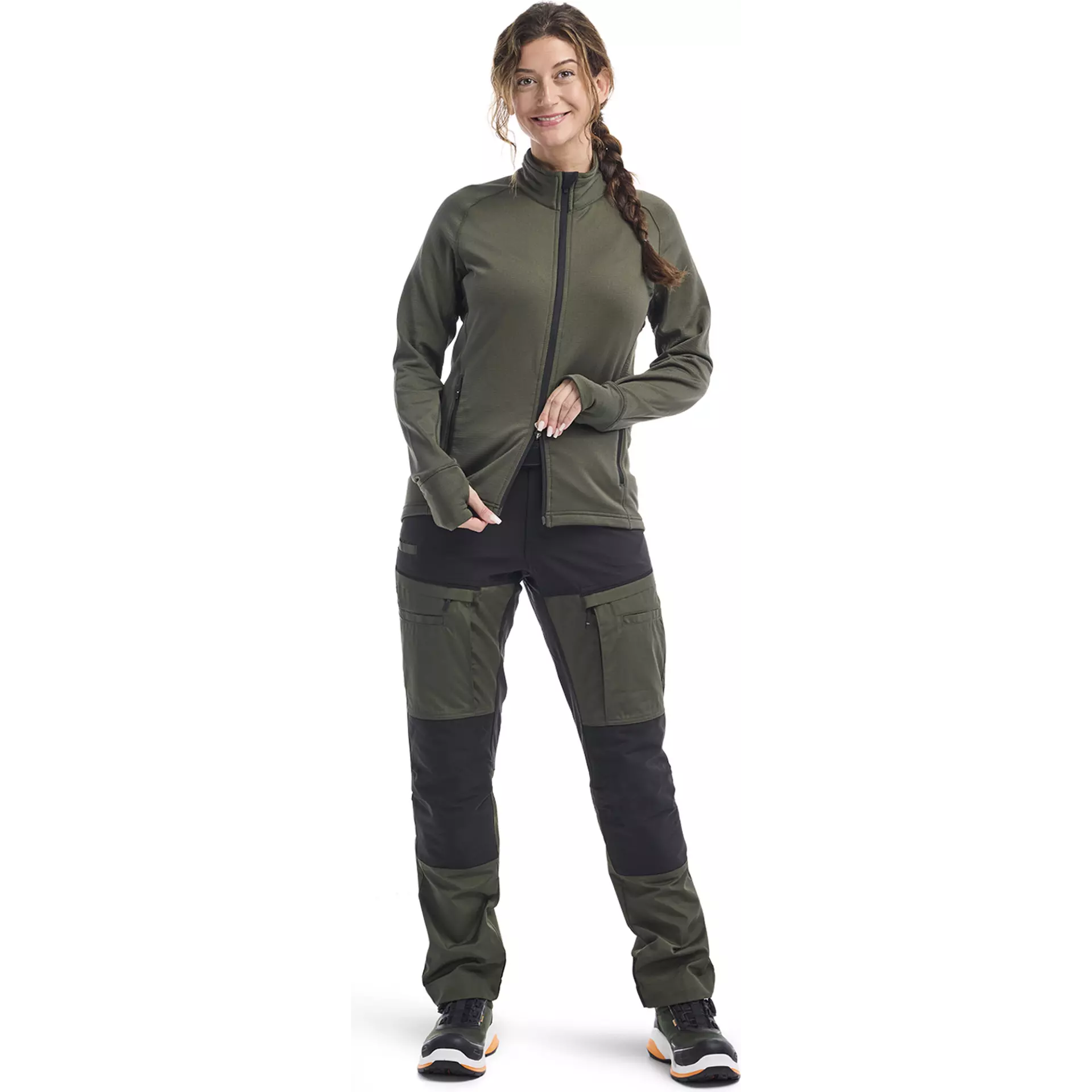 Blåkläder 474525394209, STRIKER Women's Fleece Jacket, Forest Green, image 6