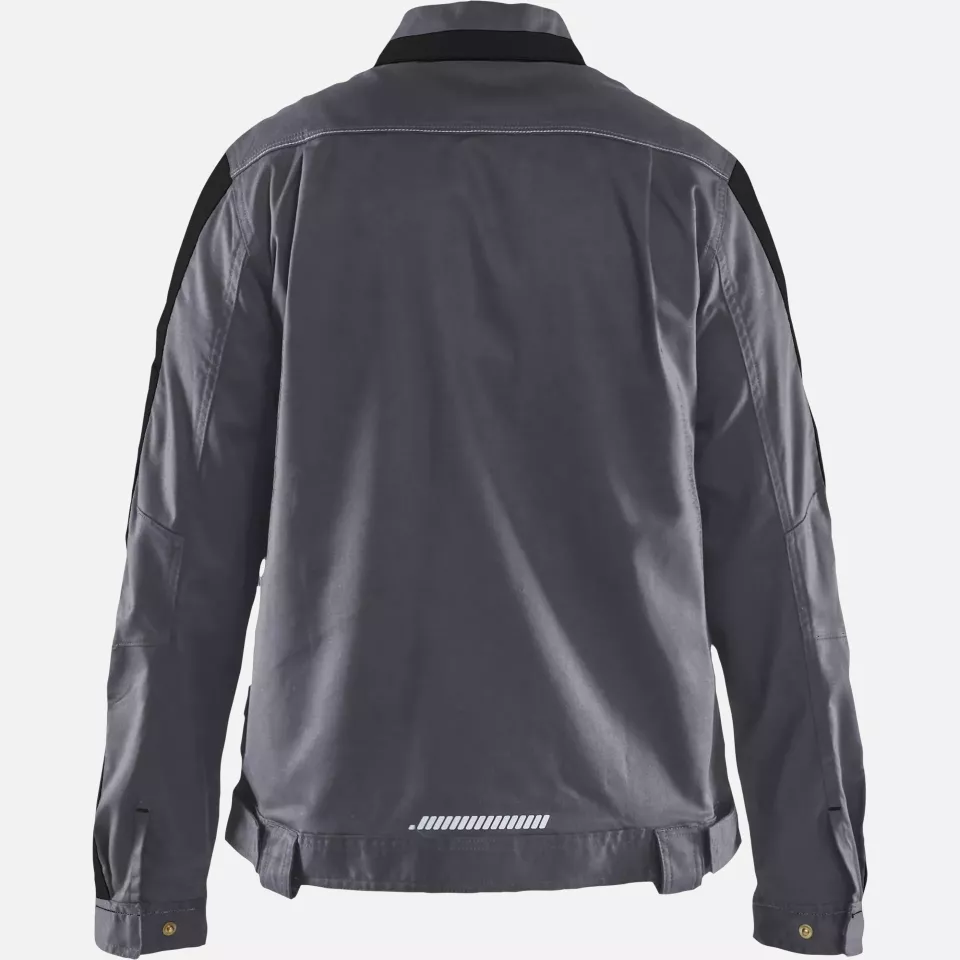 Blaklader 444318329699, Ladies Stretch Industry Jacket, Medium Grey/Black, image 4, gallery thumbnail