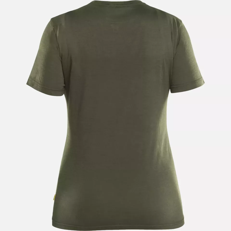Blaklader 353717434209, Women's Merino Wool T-Shirt, Forest Green, image 4, gallery thumbnail