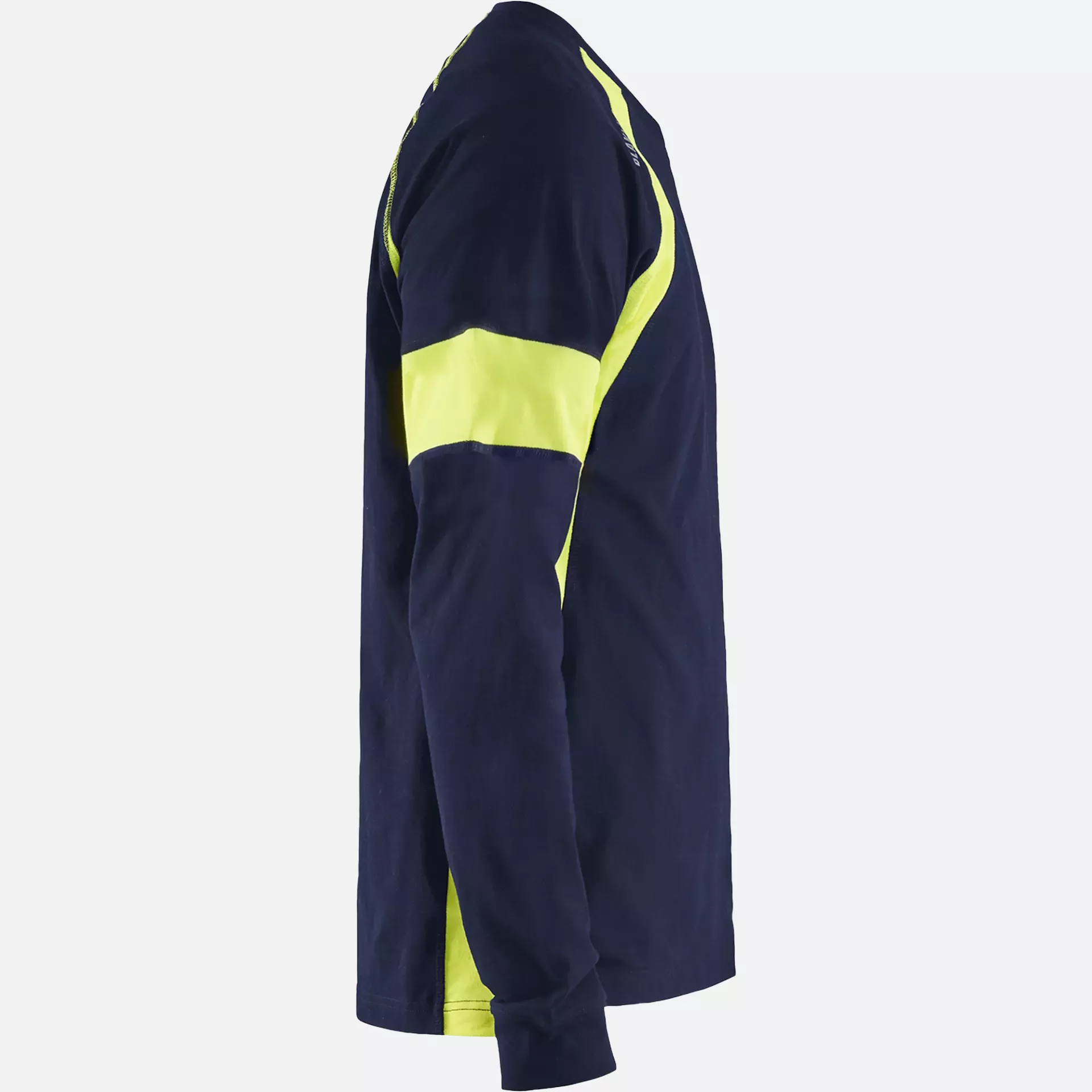 Blaklader 352010308833, Long Sleeve Shirt, Navy Blue/Yellow, image 2