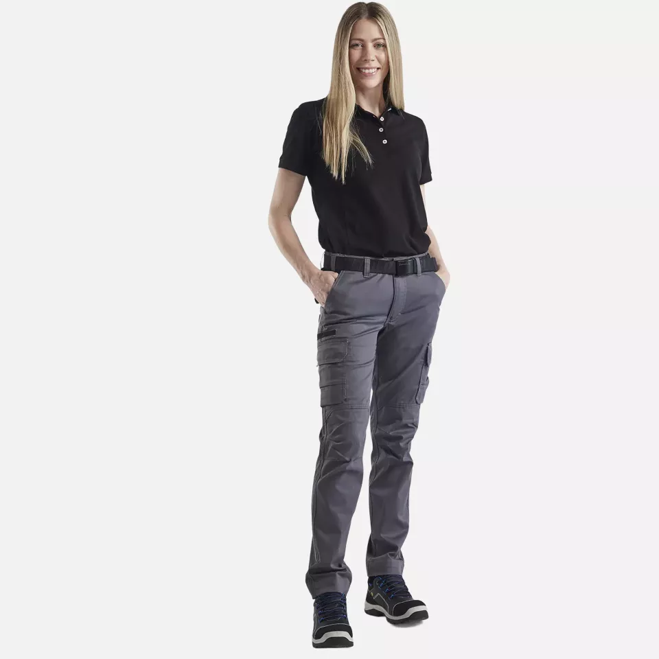 Blaklader 714418329699, Women's Stretch Industry Work Trousers, Medium Grey/Black, image 5, gallery thumbnail