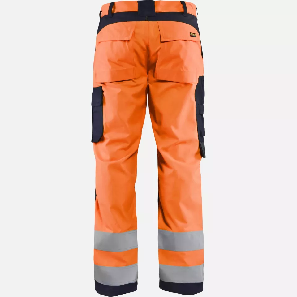 Blaklader 158815135389, Multinorm Work Trousers, Orange/Navy Blue, image 4, gallery thumbnail