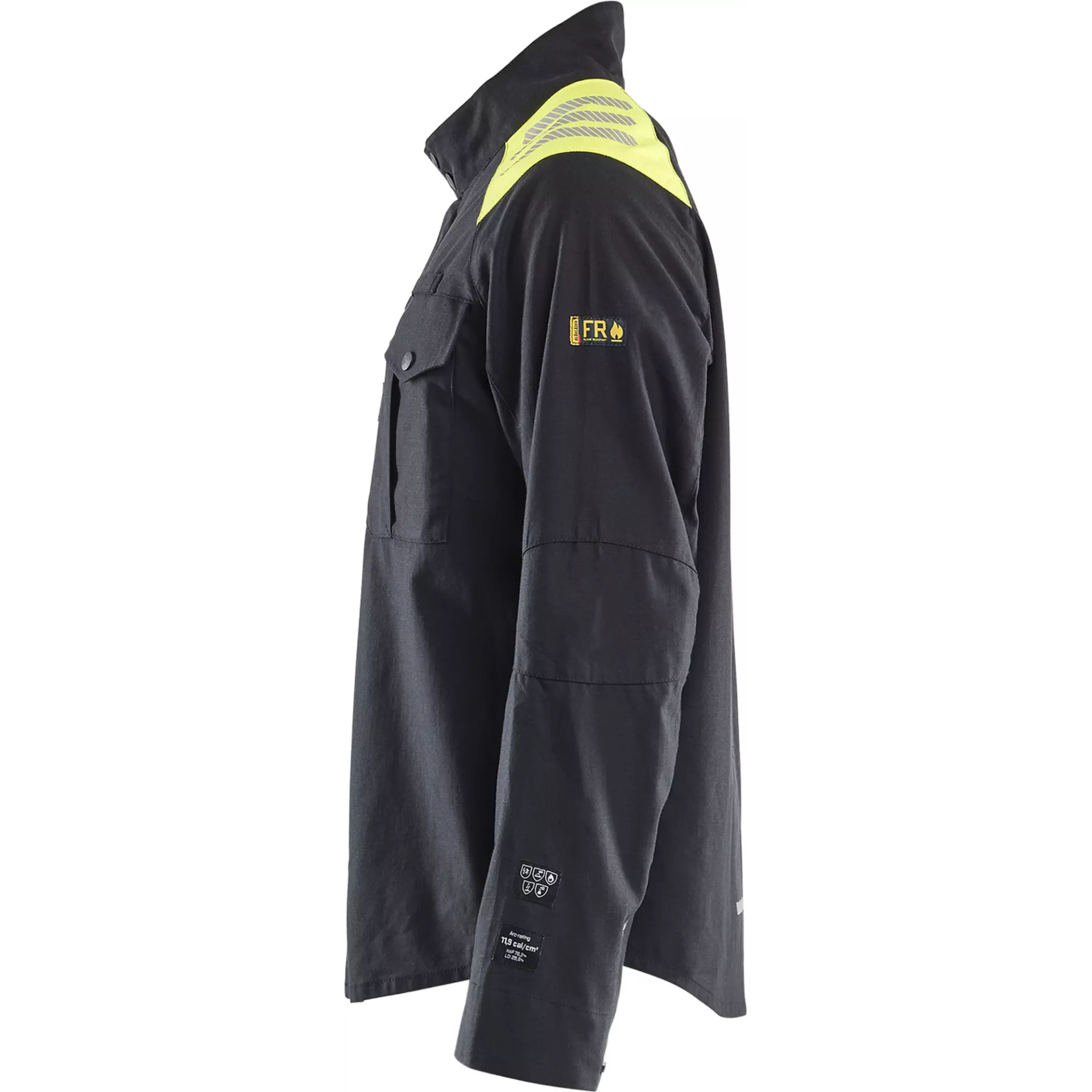 Blåkläder 440915129933, Overshirt, Black/Yellow, image 3