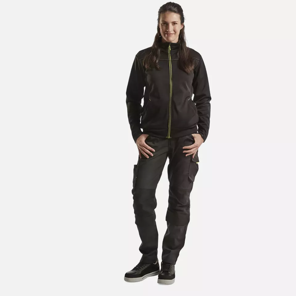 Blaklader 719513309933, Damen Stretch Arbeitshose, Schwarz/Gelb, image 5, gallery thumbnail