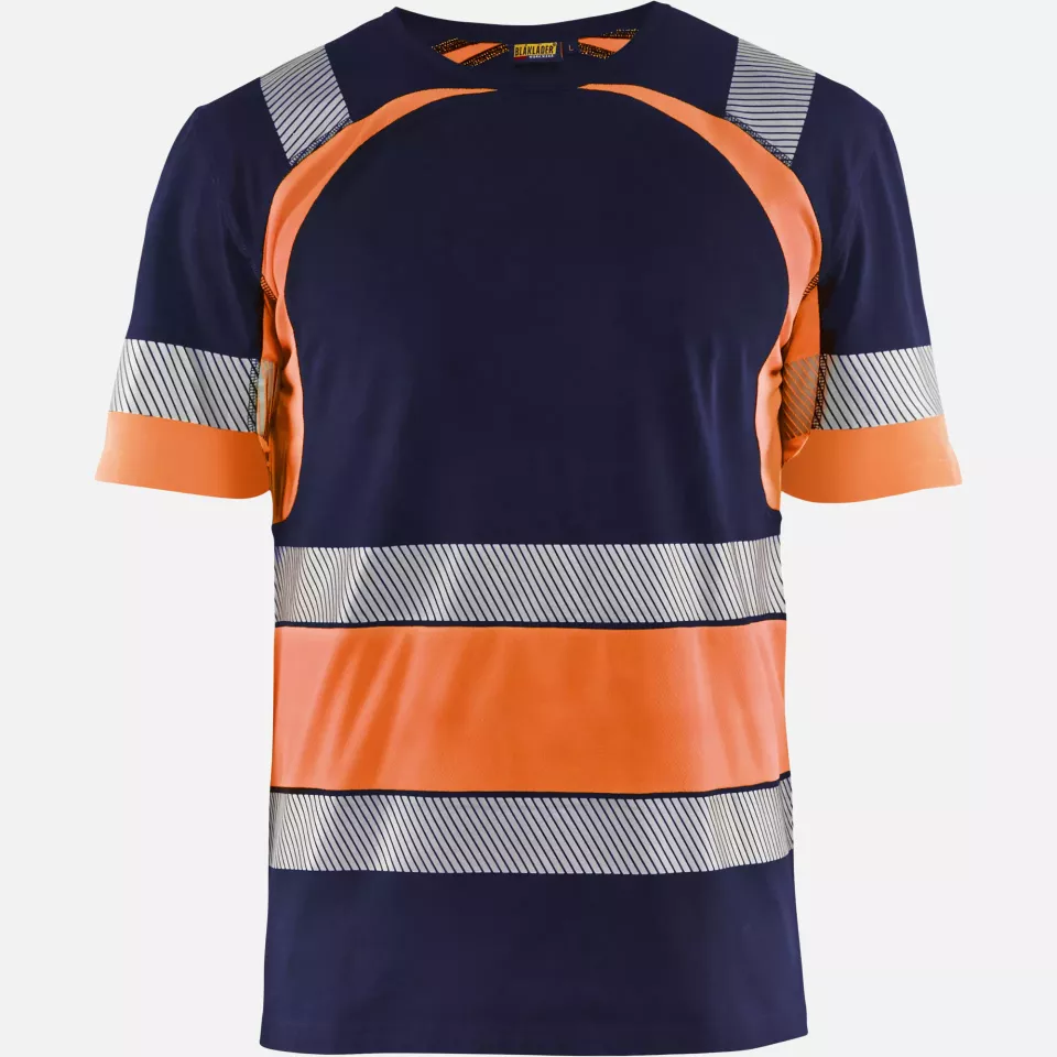 Blaklader 342110308853, High Vis T-Shirt, Marineblau/Orange, image 1, gallery thumbnail
