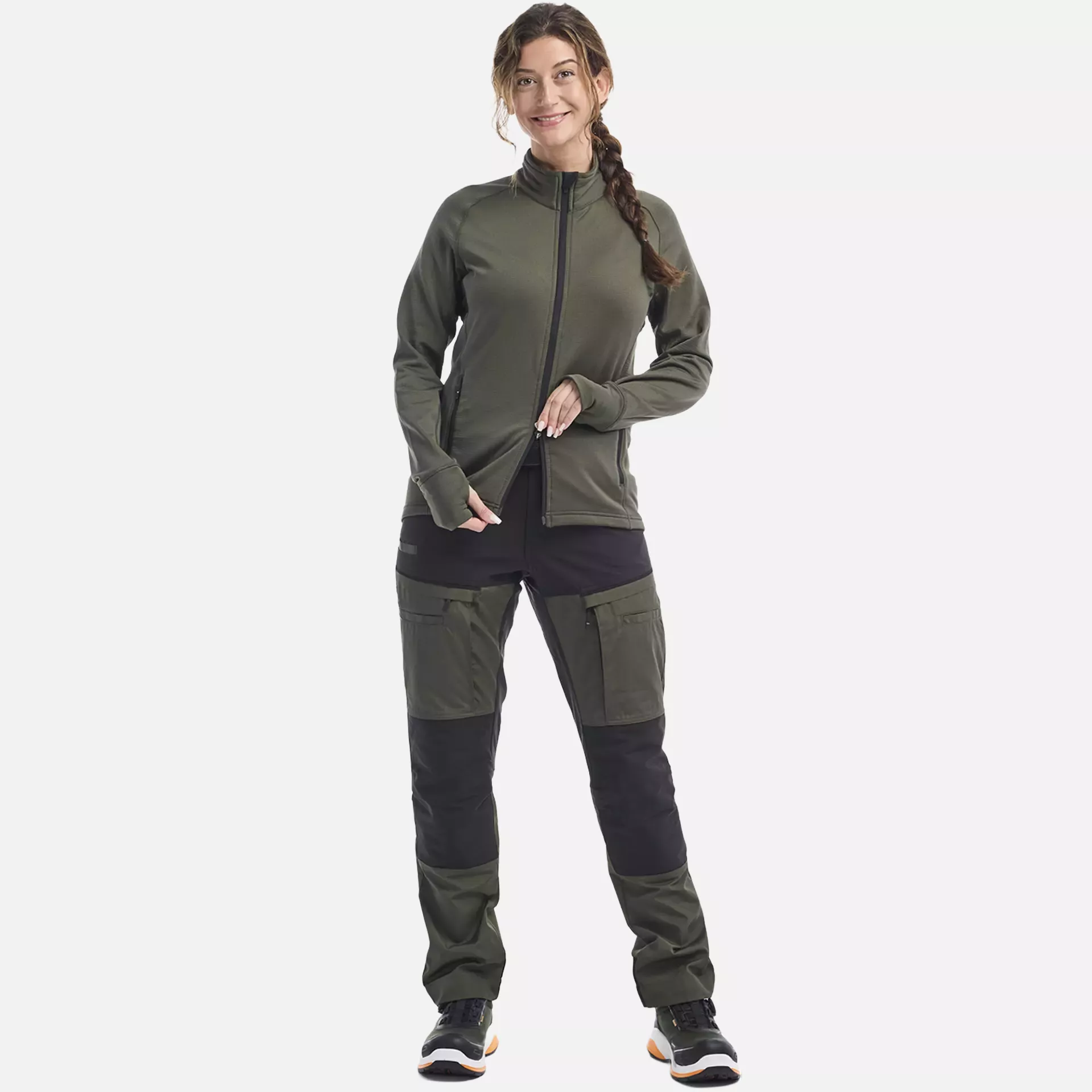 Blaklader 474525394209, STRIKER Women's Fleece Jacket, Forest Green, image 6