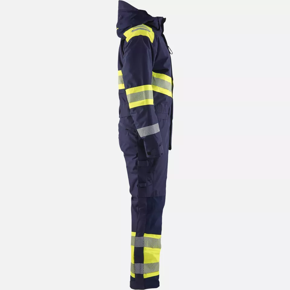 Blaklader 672019778933, High Vis Winter Coverall, Navy/Yellow, image 2, gallery thumbnail