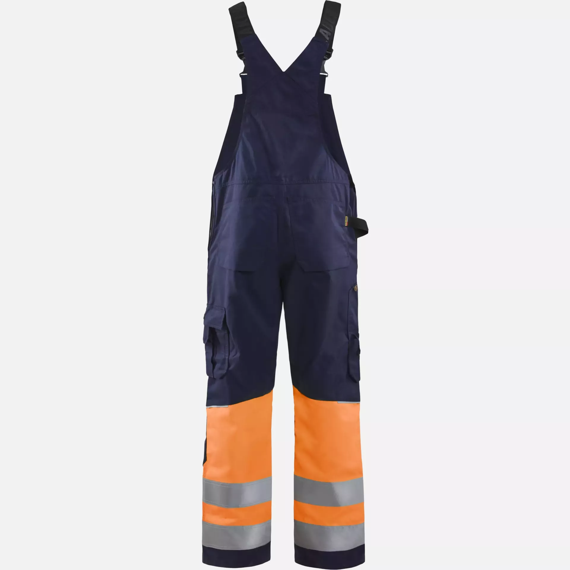 Blaklader 266218008953, High Vis Bib and Brace, Navy/Orange, image 4