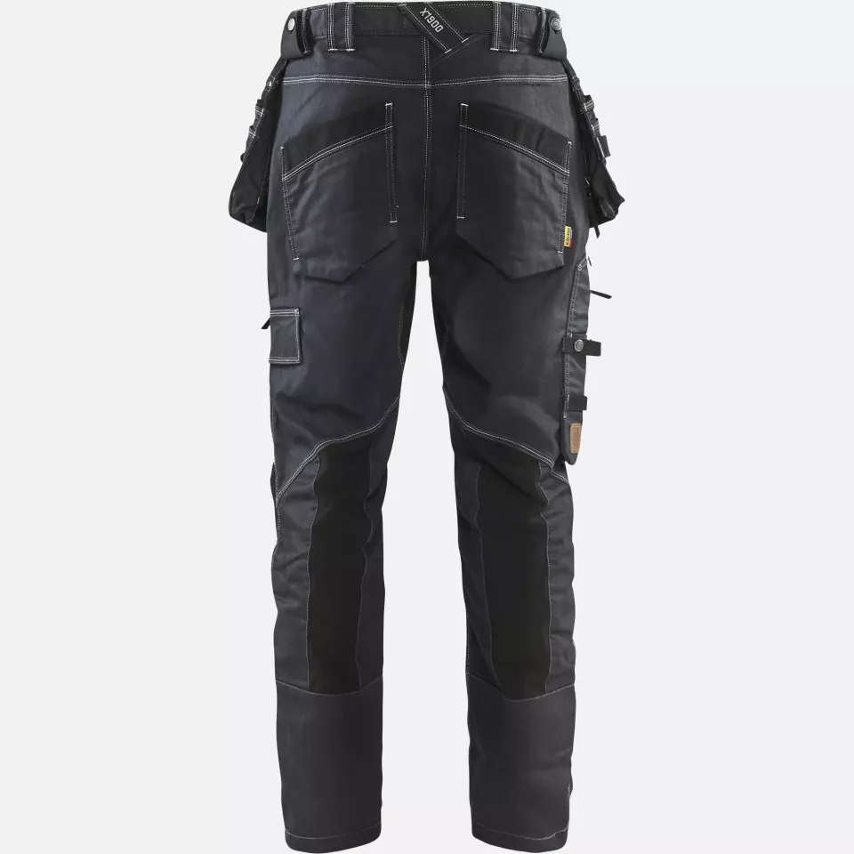 Blaklader 199911418999, X1900 Stretch Craftsman Work Trousers, Navy/Black, image 4, gallery thumbnail