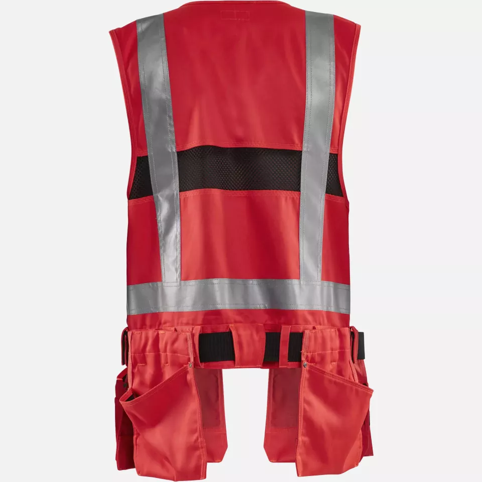 Blaklader 303218045500, High Vis Tool Vest, Red, image 4, gallery thumbnail