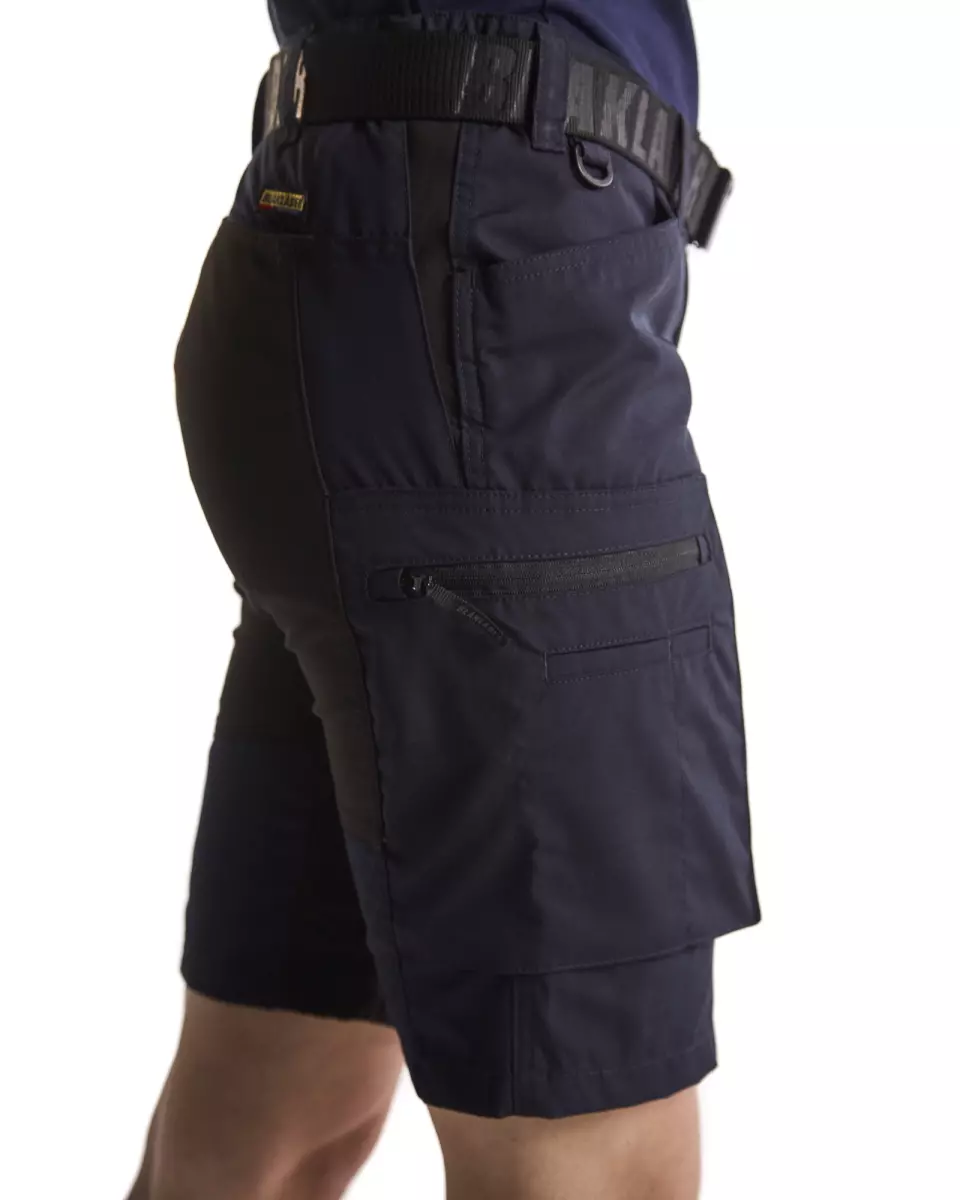 Blåkläder 714918458699, Women's Stretch Shorts, Dark Navy Blue/Black, image 6, gallery thumbnail