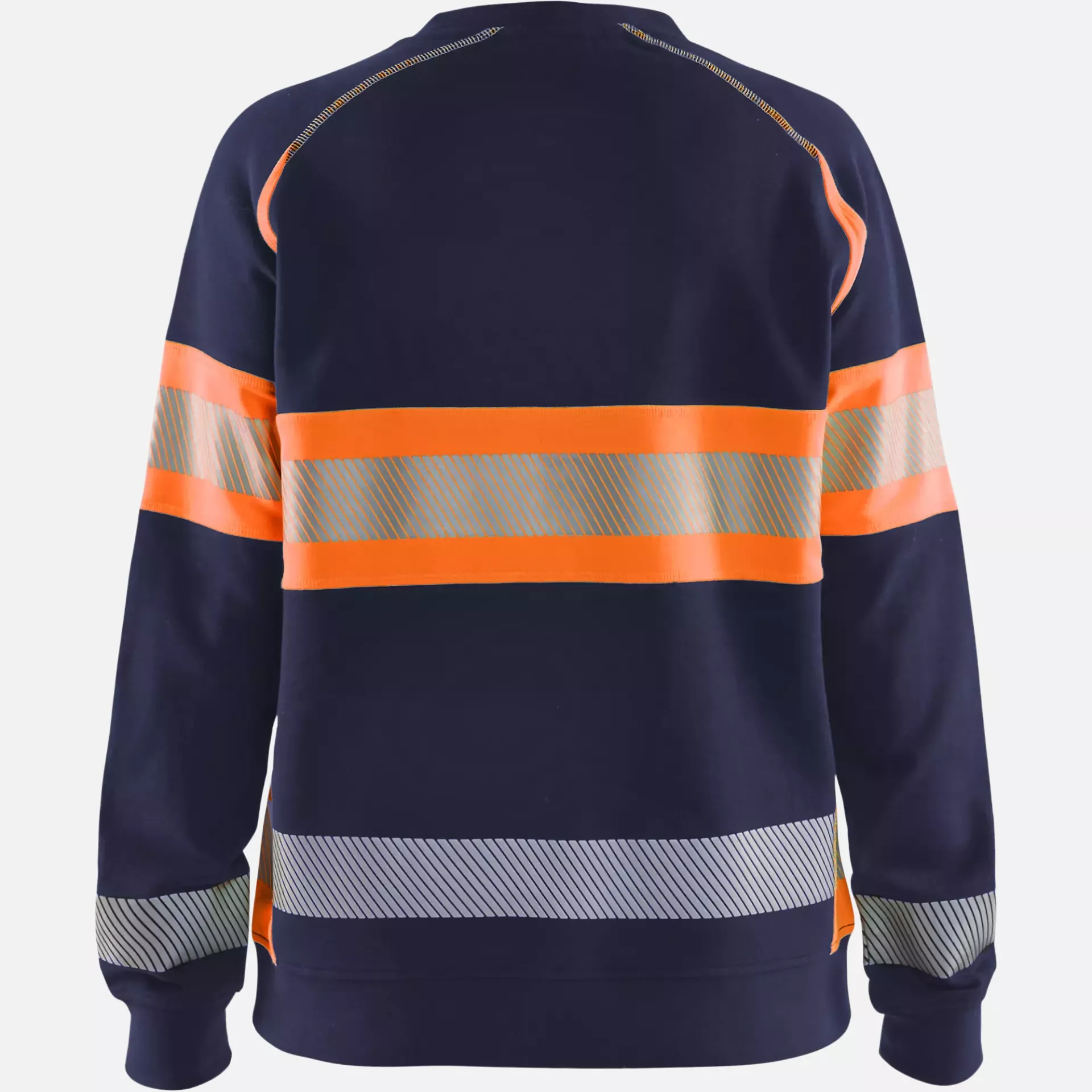 Blaklader 340911588953, High Vis Women's Sweatshirt, Navy Blue/Orange, image 4