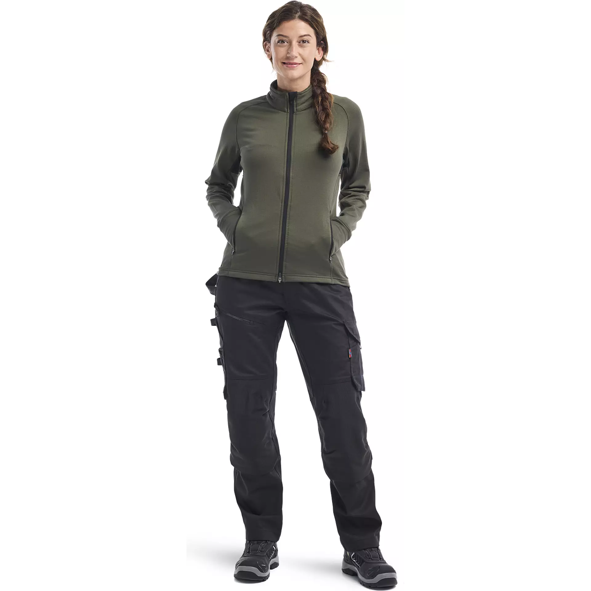 Blåkläder 474525394209, STRIKER Women's Fleece Jacket, Forest Green, image 5