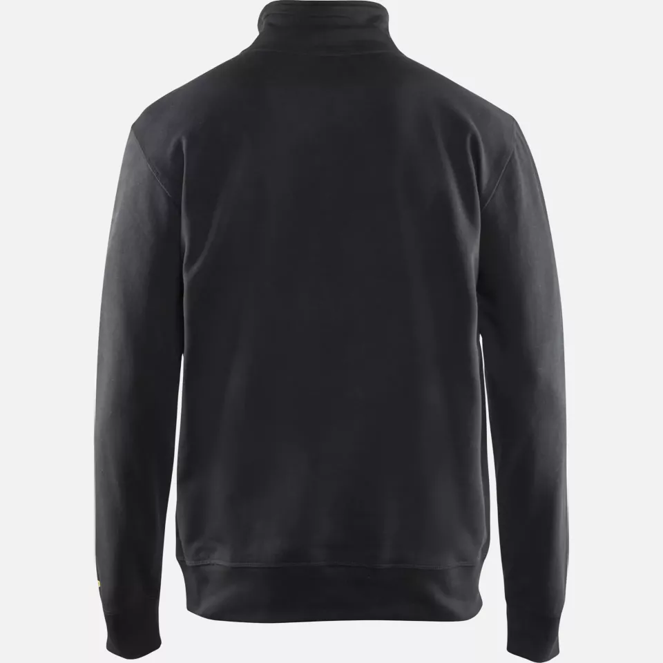 Blaklader 336911589900, Half Zip Sweatshirt, Black, image 4, gallery thumbnail